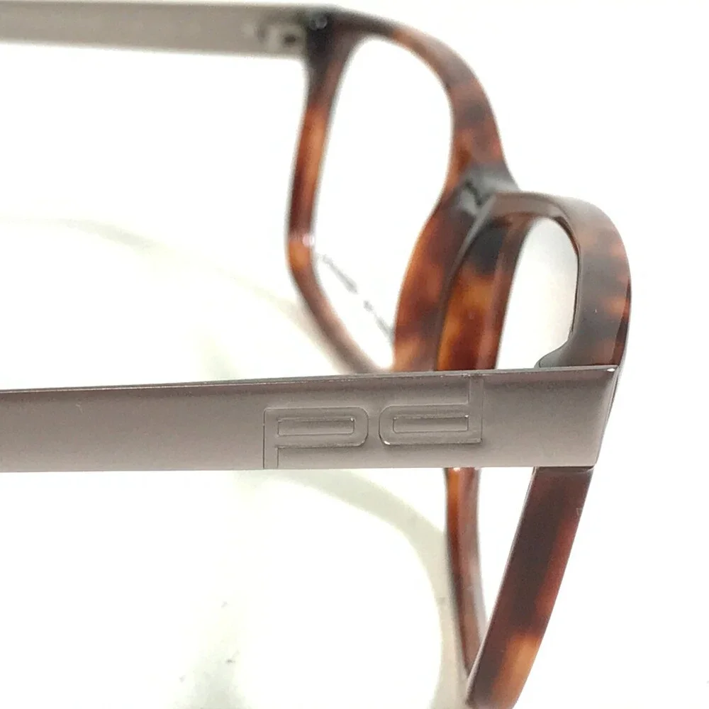 Porsche Design Eyeglasses Frames P8208 B Grey Tortoise Rectangular 53-15-140